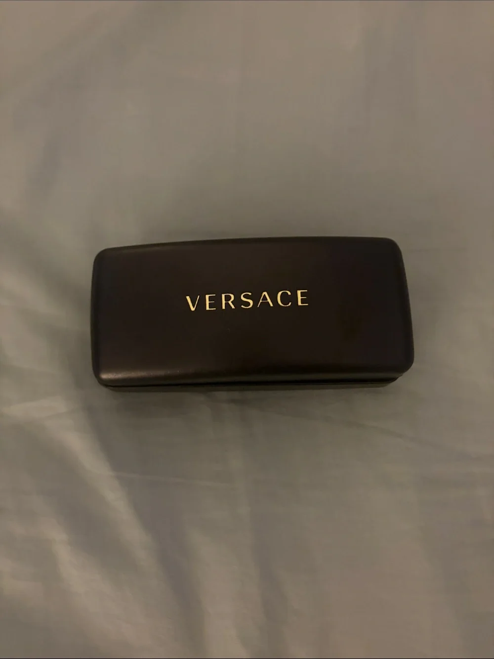 Authentic VERSACE Sunglasses Case & Cleaning Cloth NWT Set